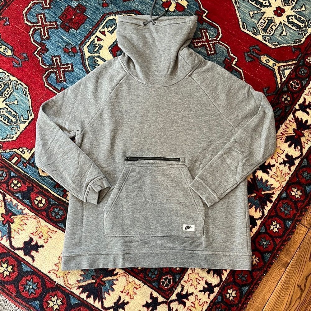Nike Gray Cowl-neck Pullover
